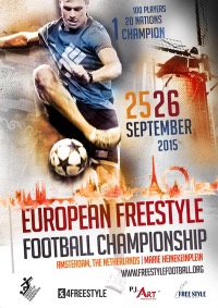 European Freestyle Football Championship 2015 poster