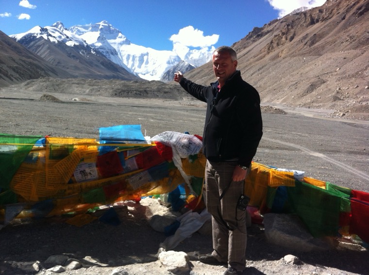 Helicopter flight to Mount Everest